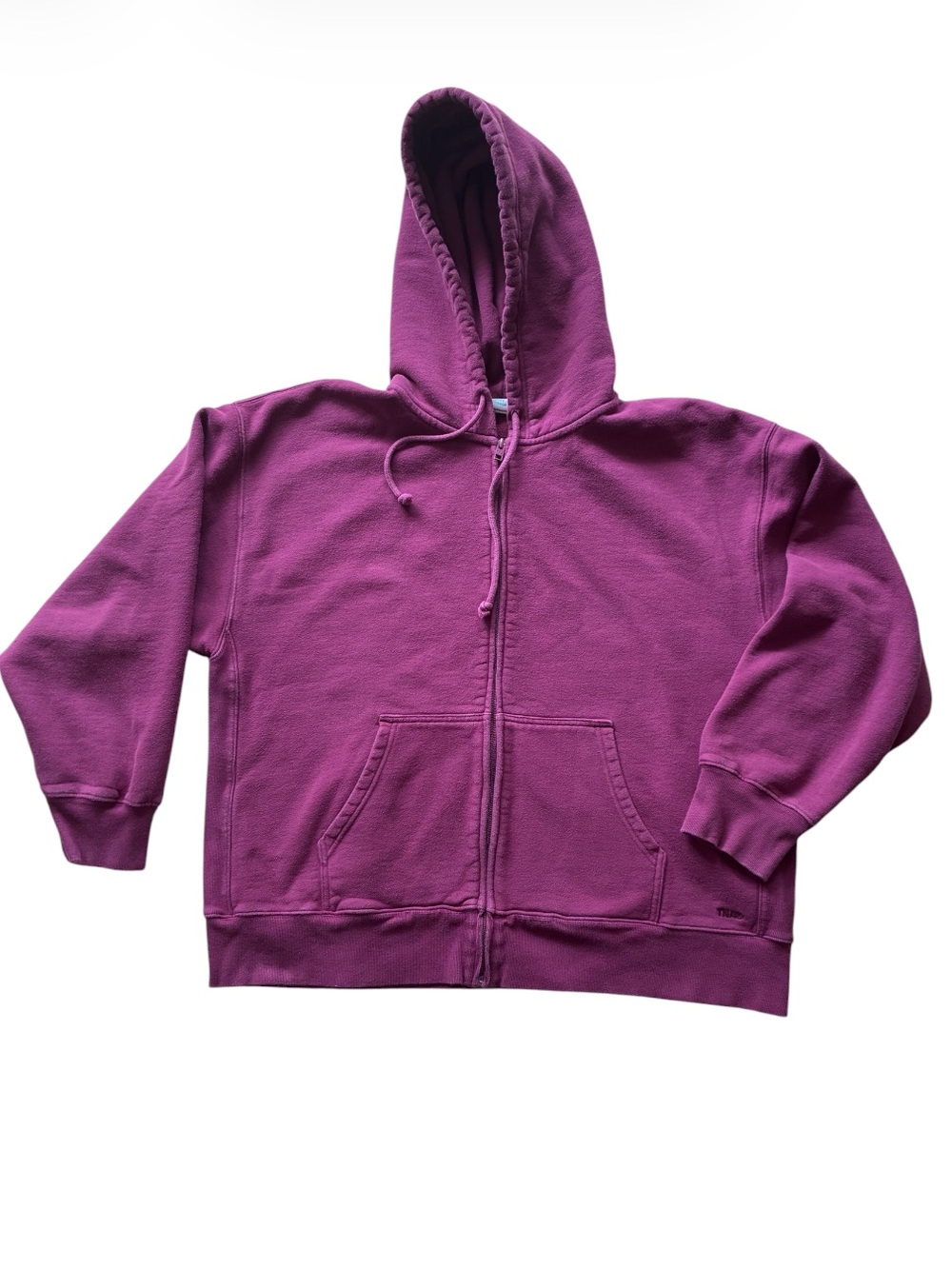 TNA Aritzia Women's Purple Full Zip Boyfriend Fit Hoodie Size XL